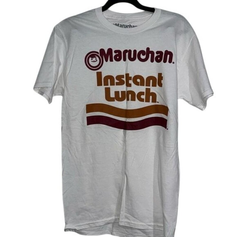 Maruchan Instant Lunch Graphic Tee White Short Sleeve Cotton Unisex Size S